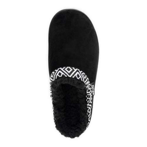MUK LUKS Polysuede Clog Pantofole Donna, Black SM (US