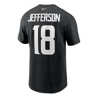 Nike Men's Minnesota Vikings Justin Jefferson #18 Black T-Shirt