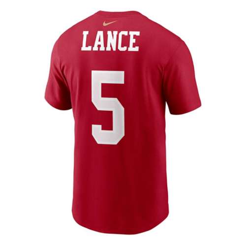 Nike San Francisco 49ers Trey Lance #5 Name & Number T-Shirt
