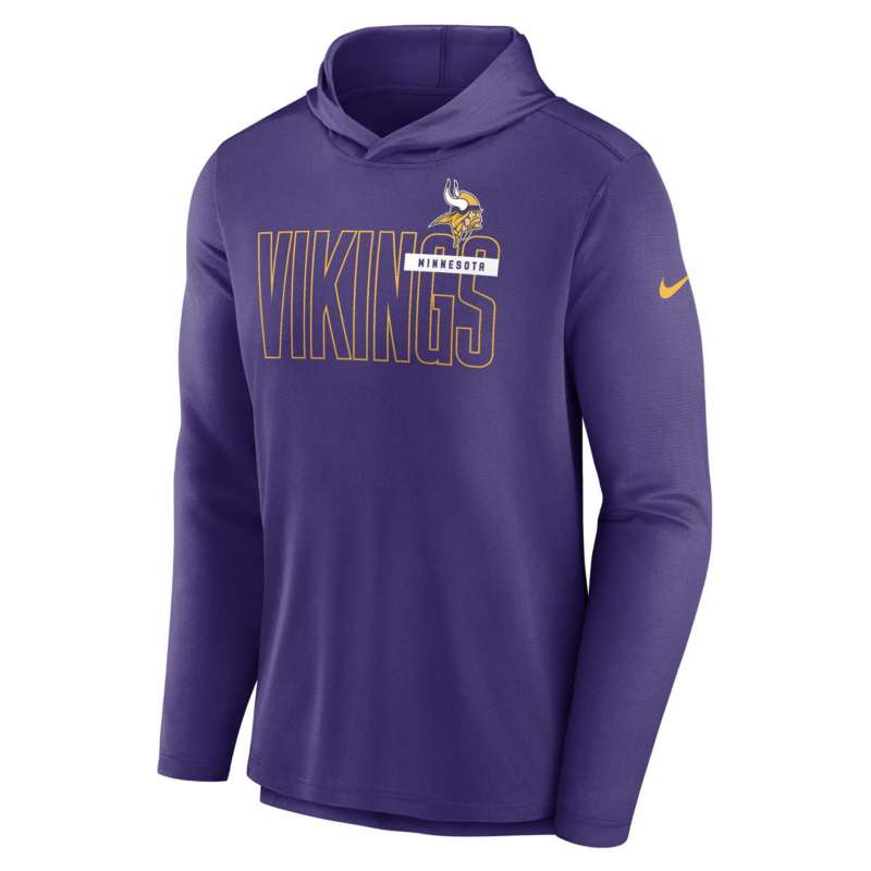 Women's Starter Purple Minnesota Vikings Bump and Run Long Sleeve Hoodie T-Shirt