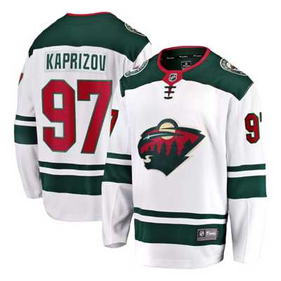 NHL Men's Minnesota Wild Kirill Kaprizov #97 Green Player T-Shirt, Small