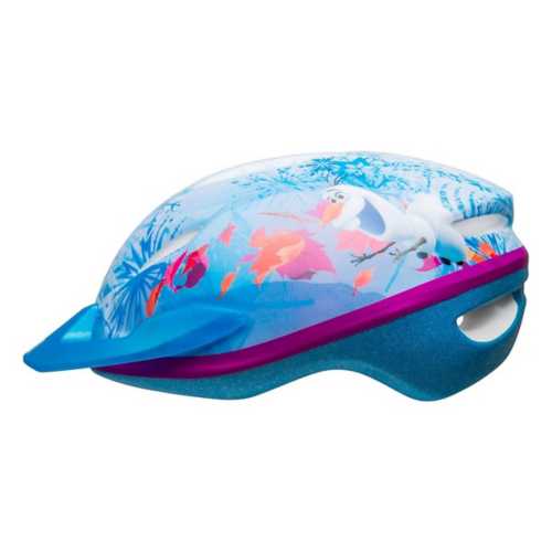 frozen bike and helmet