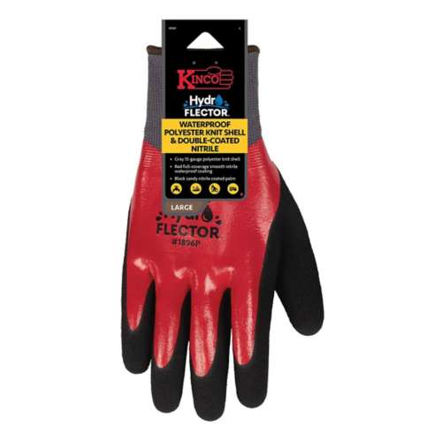 Men's Kinco Hydroflector Waterproof with Nitrile Palm Work Gloves