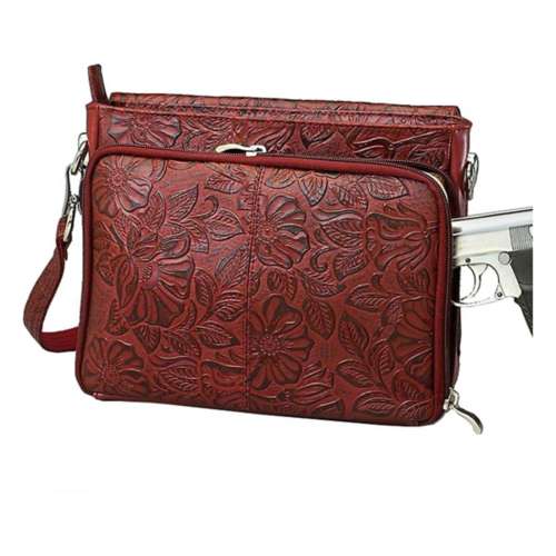 Gun Tote'n Mamas Tooled American Cowhide Concealed Carry Purse