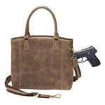 Gun Tote'n Mamas Concealed Carry Distressed Leather Tote Purse - Thumbnail 5 of 9