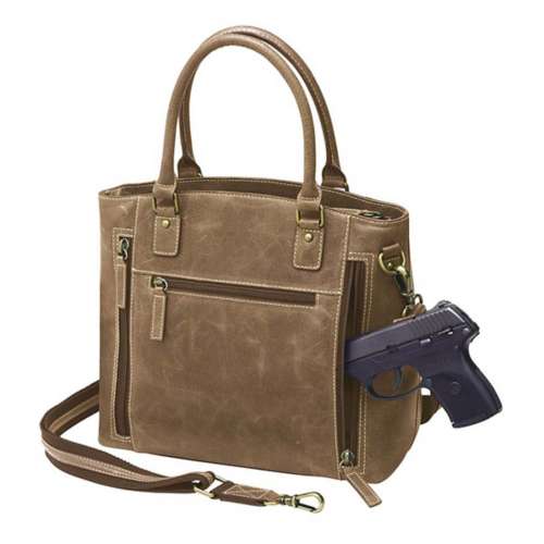 Gun Tote'n Mamas Concealed Carry Distressed Leather Tote Purse