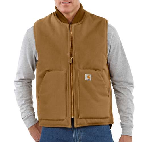 Men's Carhartt Relaxed Fit Firm Duck Insulated Rib Collar Vest