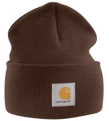 carhartt beanie on head