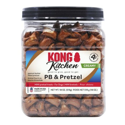 KONG Kitchen Creamy PB & Pretzel Dog Treats