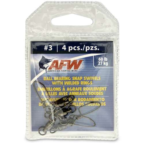 AFW Solid Brass Ball Bearing Snap Swivels