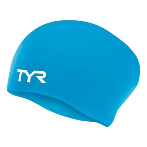 TYR Solid Long Hair Wrinkle Free Silicone Swim Cap