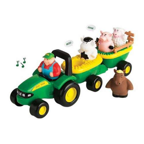 TOMY John Deere Animal Sounds Hay Ride Toy