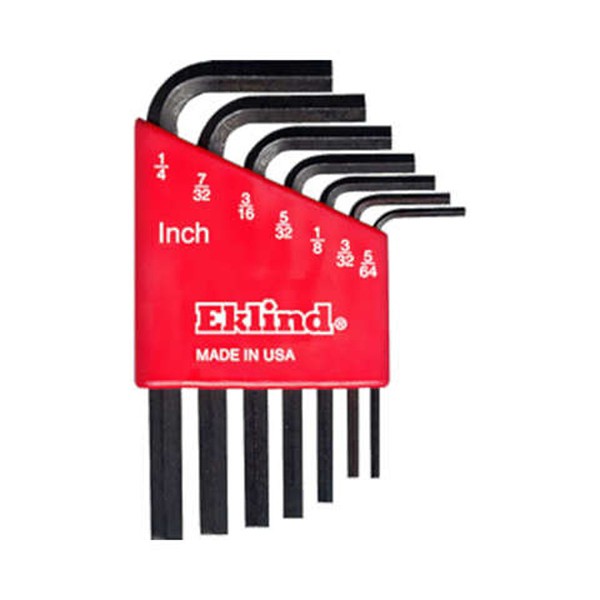 Eklind SAE Short Arm Hex L Key Set - 7 Piece Set