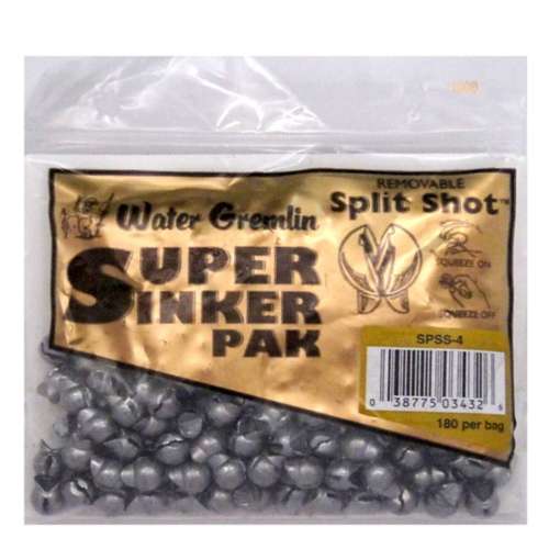 Water Gremlin Removable Split Shot Super Pack