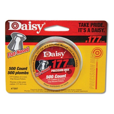 Daisy PrecisionMax 500 Count .177 Caliber Flat Nosed Pellets