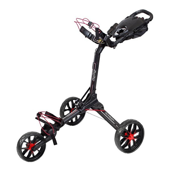 Nitron Auto-Open Push Cart, Navy/Red - Bag Boy Golf