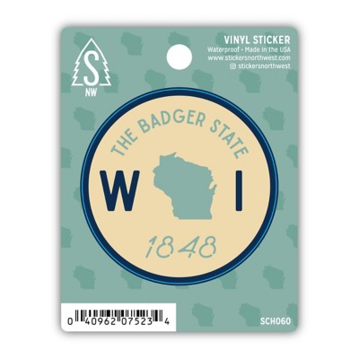 Stickers Northwest The Badger State Sticker Sticker | SCHEELS.com