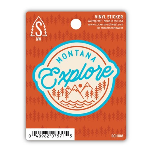 Stickers Northwest Explore Montana Circle Sticker Sticker