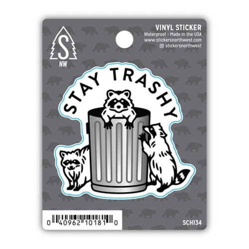 Stickers Northwest Stay Trashy Raccoons Sticker Sticker