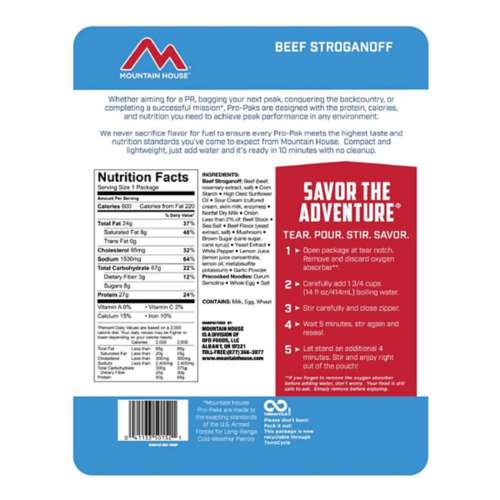 Mountain House Beef Stroganoff Pro Pack