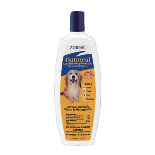 Zodiac Oatmeal Tick Conditioning Shampoo for Dogs and Puppies