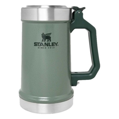 Classic Vintage Stanley Green Thermos 3-Cups 24 Oz. with Handle + Cup Lid  Clean!