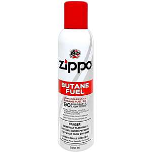 12 cans (1 case) Zippo 5.82oz Premium Butane Fuel