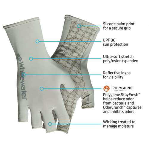 Men's Whitewater Sun Protection Fishing Gloves