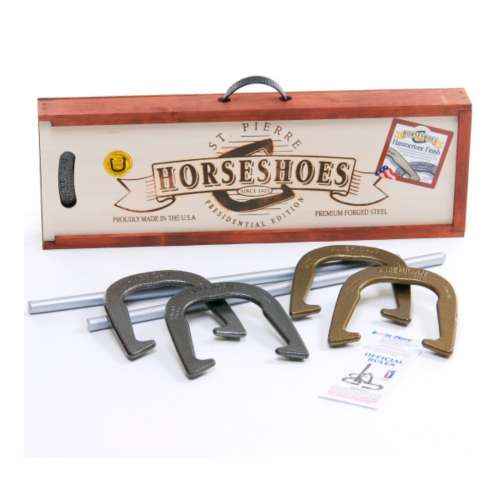 Recreational Horse Shoe Targets Stakes Kit Sports Outdoor Horseshoe Set Game