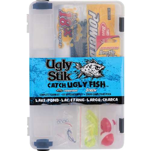 Ugly Stik Catch Ugly Fish Lake/Pond Spinning Rod and Reel Combo, Ugly Stik  7 Fillet Knife, and a Ugly Stik Tumbler 