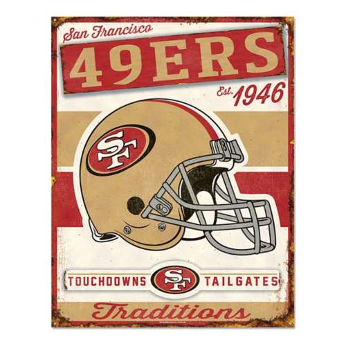 Vintage 1946 San Francisco 49ers, LA Dons Poster, Unique Wall Art Gift