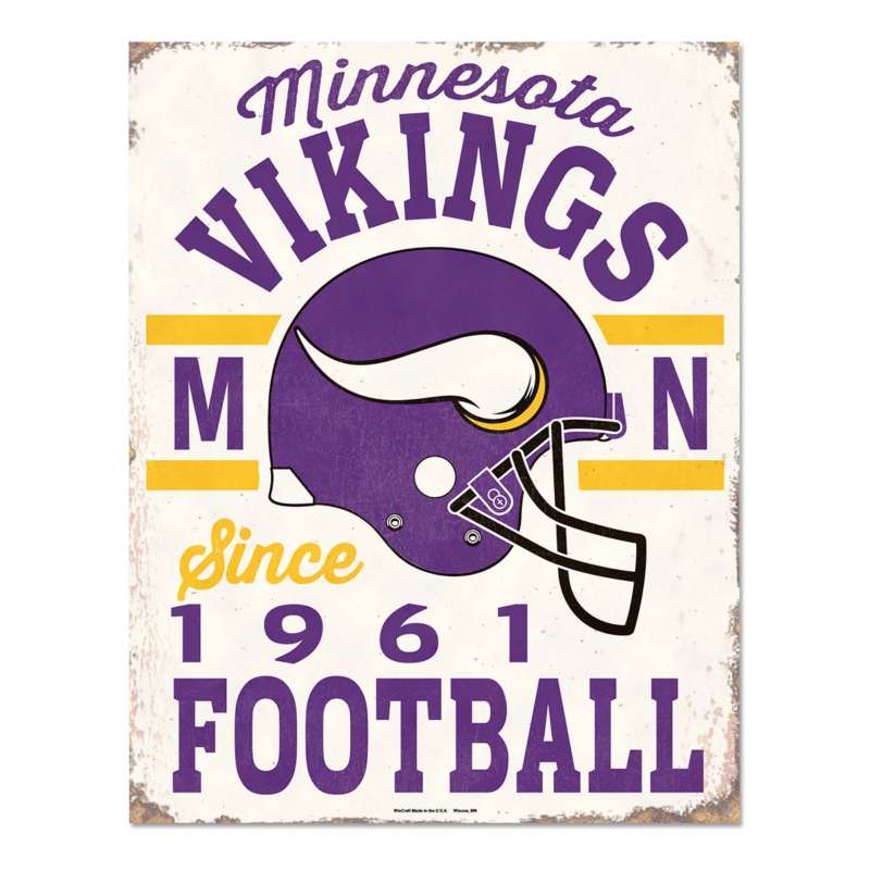 Fan Apparel & Souvenirs WinCraft Minnesota Vikings Double Sided Garden Flag  for sale online