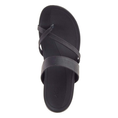 chaco black leather sandals