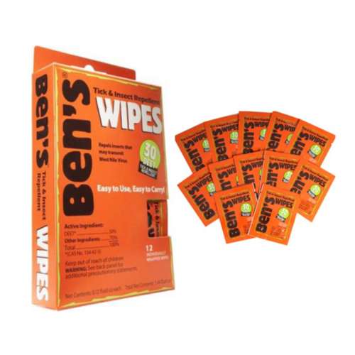 Adventure Medical Kits Ben's DEET Tick 7 Insect Repellent Wipes