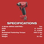 Milwaukee M18 FUEL Surge 1/4 in Impact Driver - Tool Only - Thumbnail 6 of 6