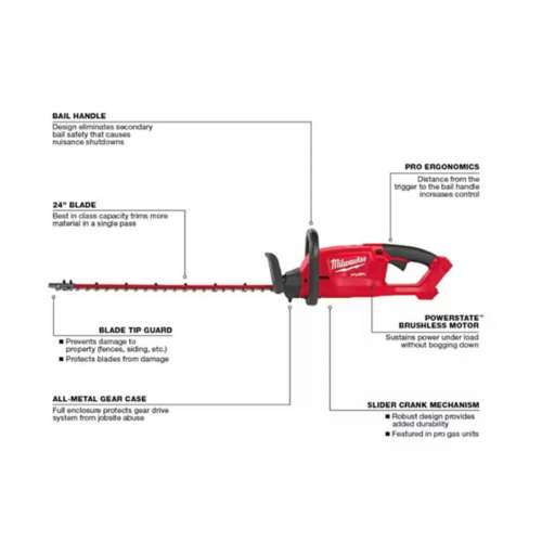 præmedicinering parkere forligsmanden Milwaukee M18 FUEL Brushless Hedge Trimmer | SCHEELS.com