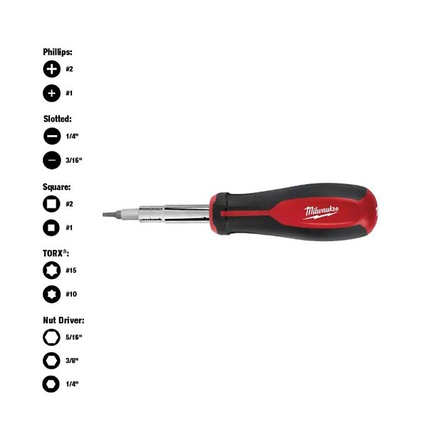 Milwaukee 11-in-1 Multi-Tip Screwdriver and Bit Set