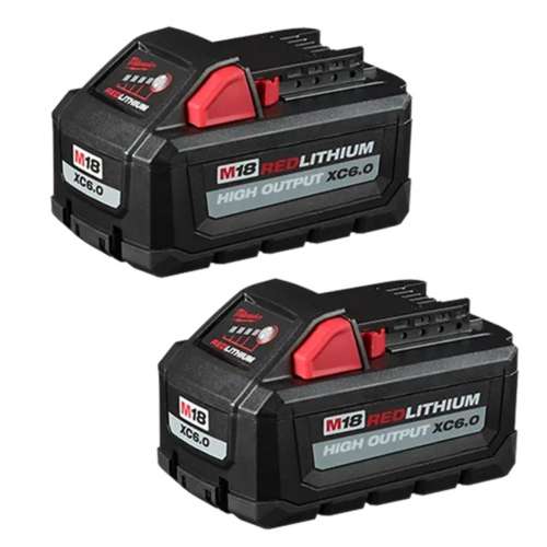 Milwaukee M18 Redlithium High Output XC6.0 Battery Pack (2 Pack)