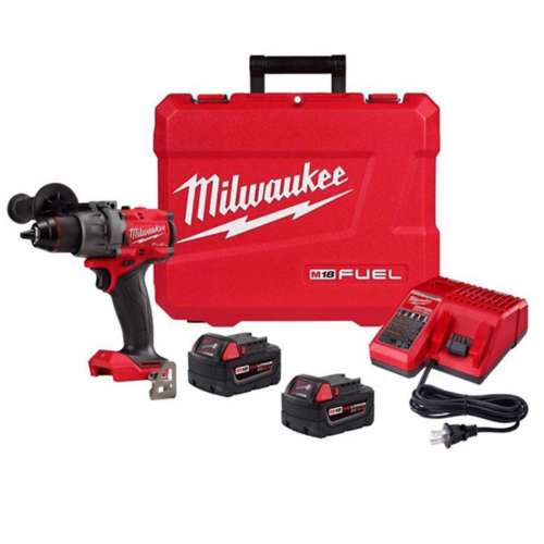 Milwaukee M18 Fuel 18 V 1/2 in Brushless Cordless Hammer Drill Kit (Battery & Charger)
