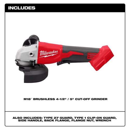 Milwaukee M18 Cordless 4-1/2 in - 5 in Grinder - Tool Only