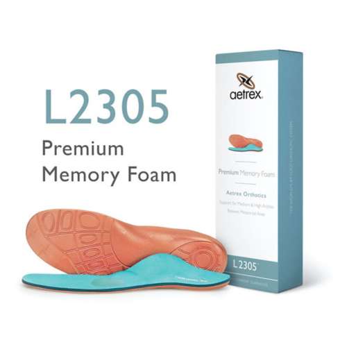Men's Aetrex Premium Memory Foam With Metatarsal Support Insoles
