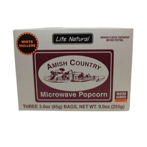 Amish Country Popcorn Lite Natural Microwave Popcorn