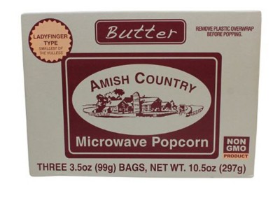 Amish Country Popcorn Ladyfinger Butter Popcorn