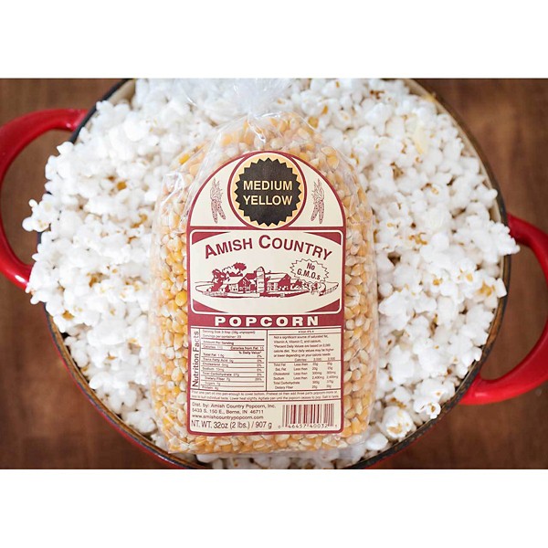 Amish Country Popcorn Medium Yellow 2 Lb
