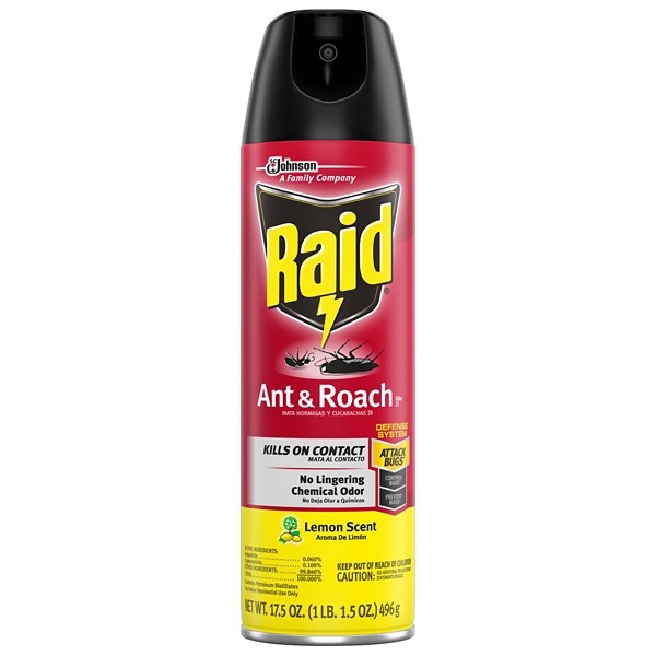 Raid Lemon Scent Ant & Roach Killer - 17.5 oz - Raid