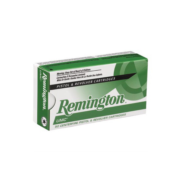 Remington UMC FMJ Pistol Ammunition 50 Round Box product image