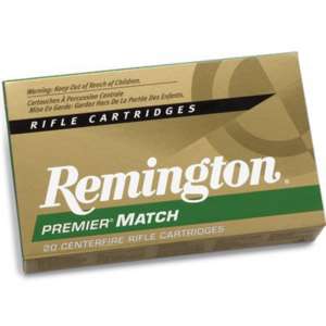 Remington Premier Match 308 Win 168gr MatchKing BTHP 20/bx