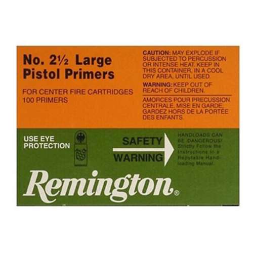 Remington Large Pistol No. 2.5 Primer Sleeve 100 ct.