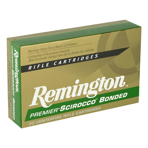 Remington Premier Scirocco Bonded Rifle Ammunition 20 Round Box product image