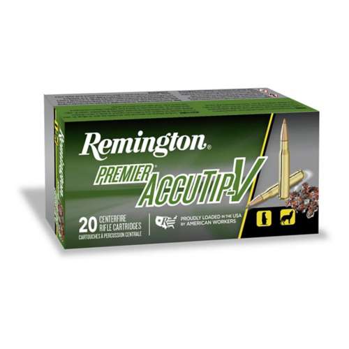 Remington Premier AccuTip-V Rifle Ammunition 20 Round Box